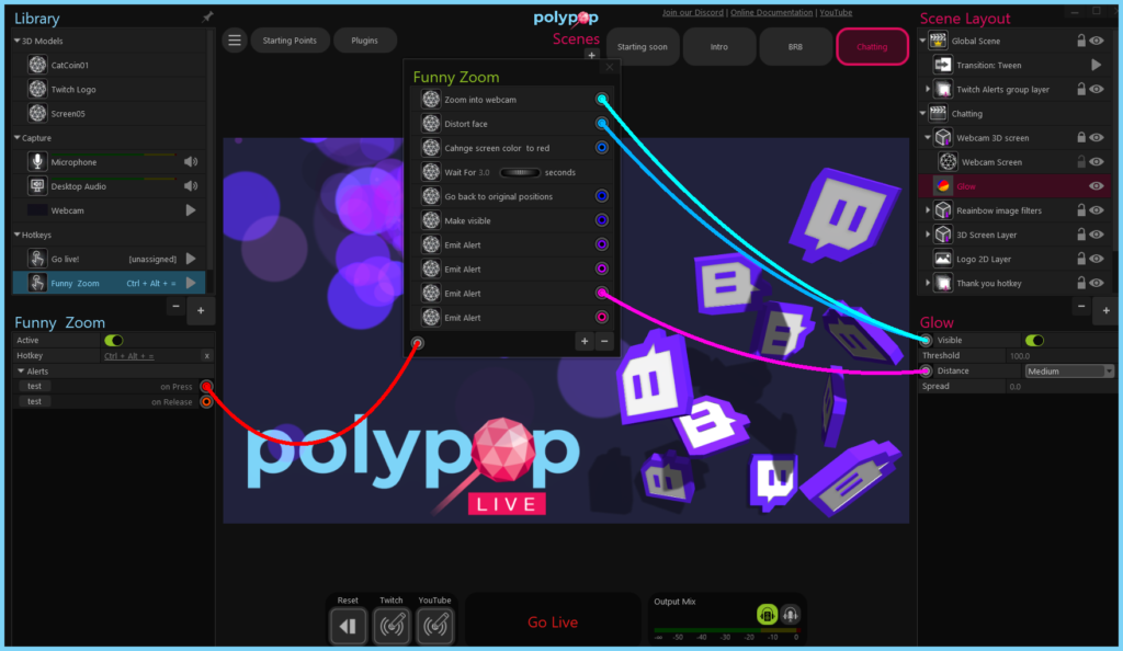 A screenshot of PolypopLive